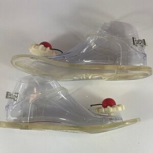 Katy Perry Collection Clear Sandal with Whipped Cream and Cherry